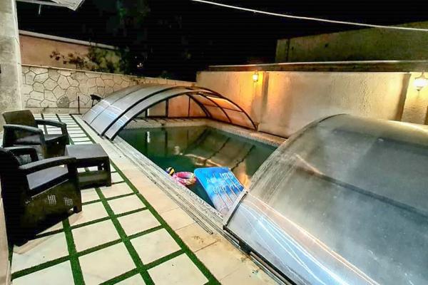 باغ ویلا دوخوابه با استخر چهار فصل ابراهیمی زعفرانیه - کردان
